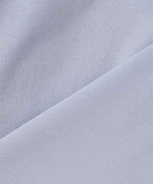 組曲 【UVケア】プレーティング天竺 パールボタンブラウス ベビーブルー系