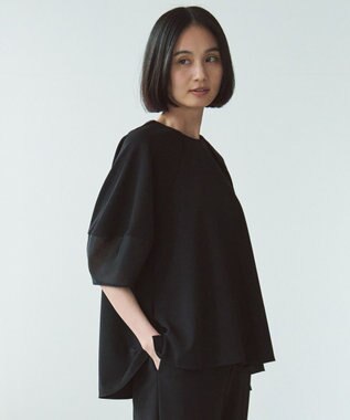 UNFILO BEAUTY MOVE シアースリーブブラウス ブラック