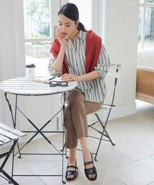 自由区 コードストラップ サンダル ブラック