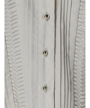 Green Parks ・ＥＬＥＮＣＡＲＥ　ＤＵＥ　ピンタックフレンチブラウス Gray Beige