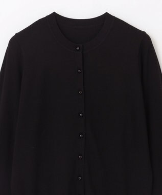 GRACE CONTINENTAL クルーニットカーディガン ブラック