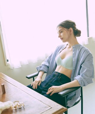 une nana cool 【リニューアル】364ブラ シンプル ノンワイヤーブラ ミント