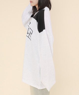 WEGO バイカラースポーツスウェット ライトグレー