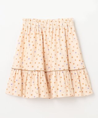 組曲 KIDS 【150-160cm】モノトーン花柄 スカート ベージュ系5