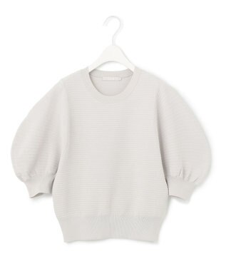 ICB 【洗える】レーヨンポリエステルタックニット ライトグレー系