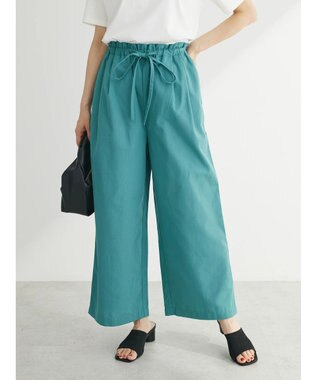 Green Parks 綿麻混バギーパンツ Mint