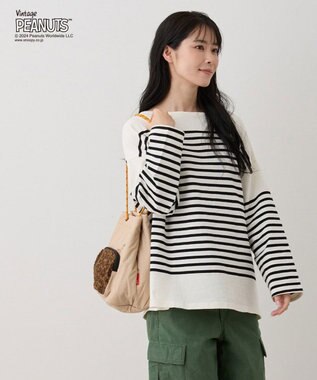 ROOTOTE 8411【スヌーピー】IP.ポシェット.ボア.ピーナッツ-9S 02：ベージュ