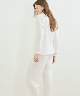 une nana cool なめらかパイルパジャマ MADE WITH LIBERTY FABRIC ホワイト