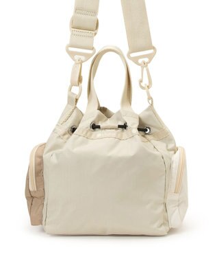 LeSportsac CONV DRAWSTRING CRSSBDY/ベージュ/ブラックシャイン/メレンゲ ベージュ/ブラックシャイン/メレンゲ