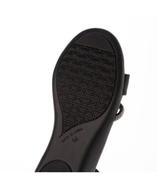 ing <Pitti>【WEB限定】ラインストーンウエッジサンダル ブラック