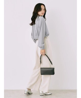 earth music&ecology ２ＷＡＹフリルブラウス Sax