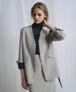 ICB 【WEB＆一部店舗限定】 SerikaWorsted ジャケット ベージュカーキ系