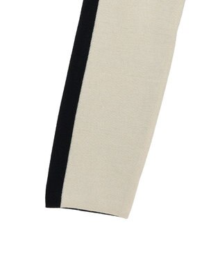 JOSEPH 【洗える】バイカラー　ロングスリーブニット Quail/Black