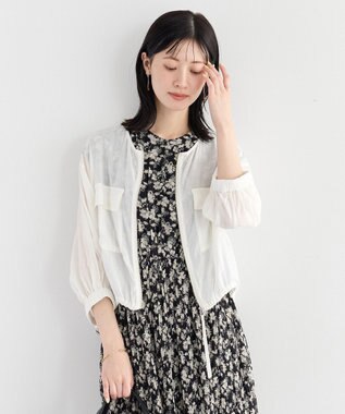 YECCA VECCA ドライタッチシアーブルゾン White