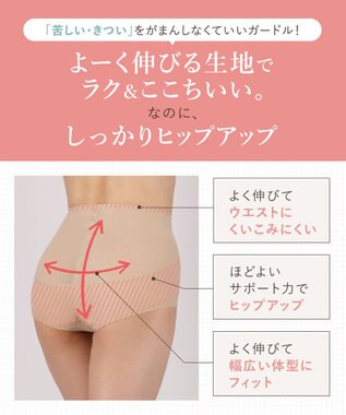 Wing 【マッチミーガードル】 ヒップアップ 快適なはきごこち ショート丈 KQ2520 ウイング／ワコール バイオレット