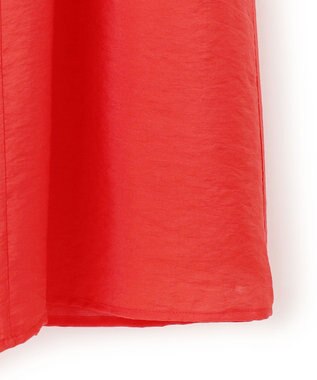 UNFILO ヴィンテージシアー ギャザーワンピース スカーレット