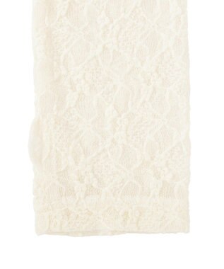 Green Parks レース×シアー２Ｗａｙアームカバー Orange