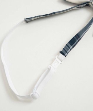 WEGO 【SCHOOL ITEM】チェックスクールリボン ホワイトチェック1