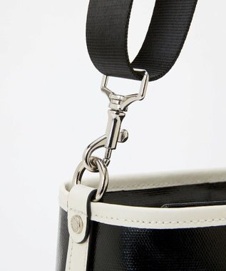 TOPKAPI 【TREASURE TOPKAPI】PVCコート キャンバス ショルダーバッグ / 撥水 ブラック