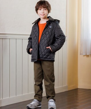 J.PRESS KIDS 【100-130cm】ダンボール ロゴエンブロイダリー トレーナー オレンジ系