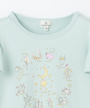 組曲 KIDS 【UVカット加工】【110-140㎝】12星座 Tシャツ アクア