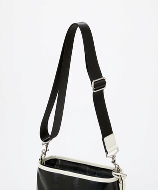 TOPKAPI 【TREASURE TOPKAPI】PVCコート キャンバス ショルダーバッグ / 撥水 ブラック