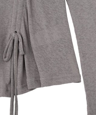 Green Parks シアーリブシャーリングプルオーバー Gray