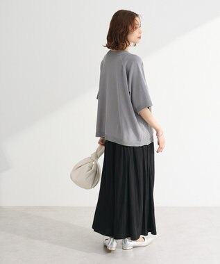 Green Parks サラフレワイドパンツ（無地） Black