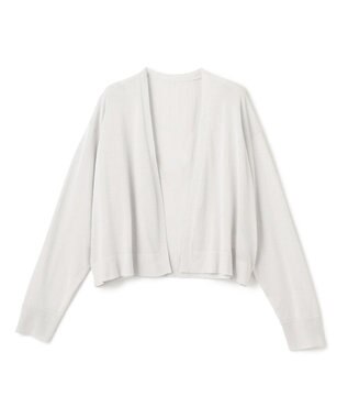 UNFILO イージー ショート カーディガン シルバーグレー