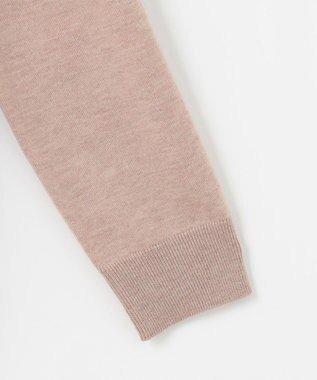 J.PRESS LADIES L 【洗える】WORSTED WOOL BLEND ポロ襟付き カーディガン ベージュ系