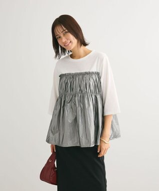 Green Parks シャーリングドッキングプルオーバー Gray