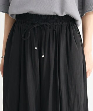 Green Parks サラフレワイドパンツ（無地） Black