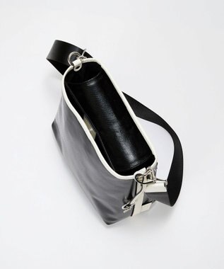 TOPKAPI 【TREASURE TOPKAPI】PVCコート キャンバス ショルダーバッグ / 撥水 ブラック