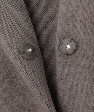 組曲 S 【手洗い可】フラッフィーファーニットジャケット ココアブラウン系