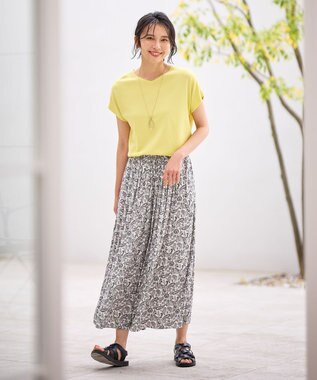 ANY L ハーフスリーブニット イエロー