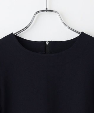 #Newans 【セレモニーにも】パフスリーブニット ネイビー