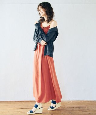 San-ai Resort（三愛水着楽園） 【SALE】マキシワンピース　M　【Coral veil（コーラルヴェール）】 オレンジ