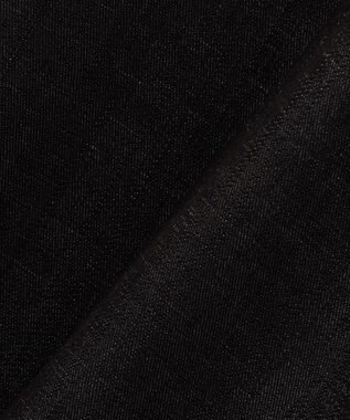 23区 【洗える】デニムライクシャンブレー フレア ワンピース ブラック系