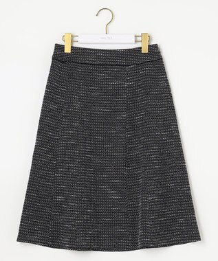 ANY SIS 【セットアップ対応】リップルボーダー フレア スカート シャンブレーネイビー