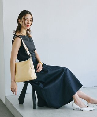 TOPKAPI 【TREASURE TOPKAPI】PVCコート キャンバス ショルダーバッグ / 撥水 ベージュ