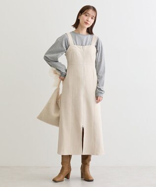 Green Parks ・ＥＬＥＮＣＡＲＥ　ＤＵＥ　スエードポンチジャンスカ Ivory