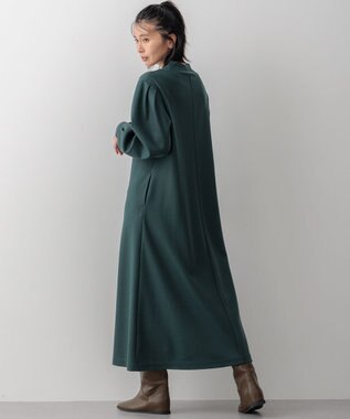23区 【洗える】ウールミルドジャージー ワンピース ダークグリーン系