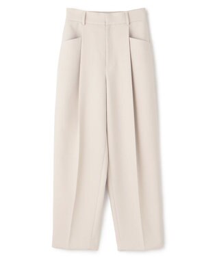 uncrave 【防シワ・洗濯機洗い可】ドライタッチツイル カーブ パンツ（uncrave STANDARD） ライトベージュ