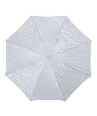 MOONBAT FURLA 折りたたみ傘 モノグラムジャガード UV 8本骨 日本製 グレー