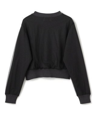 BEIGE， 【洗える・GISELe 4月号掲載】MYRTLE / チュールレイヤードカーディガン Slate