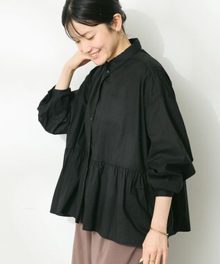 CRAFT STANDARD BOUTIQUE ペプラムブラウス（長袖）