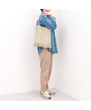 UNBILLION カシュカシュ cachecache / ラメ糸編みトートバッグ ゴールド