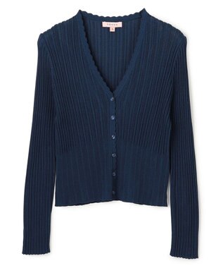 TOCCA EYELET AJISAI カーディガン ネイビー系