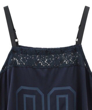 CRAFT STANDARD BOUTIQUE レース切替フリンジビスチェ Navy