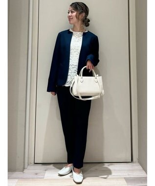 Green Parks ｅｆ－ｄｅ　タックテーパードパンツ Dark Navy